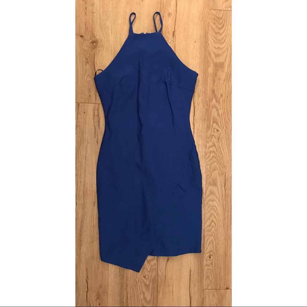 Mini blue dress